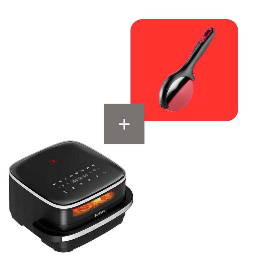 Tefal Pack Freidora de aire Easy Fry XL Surface con Ingenio cortador de pizza