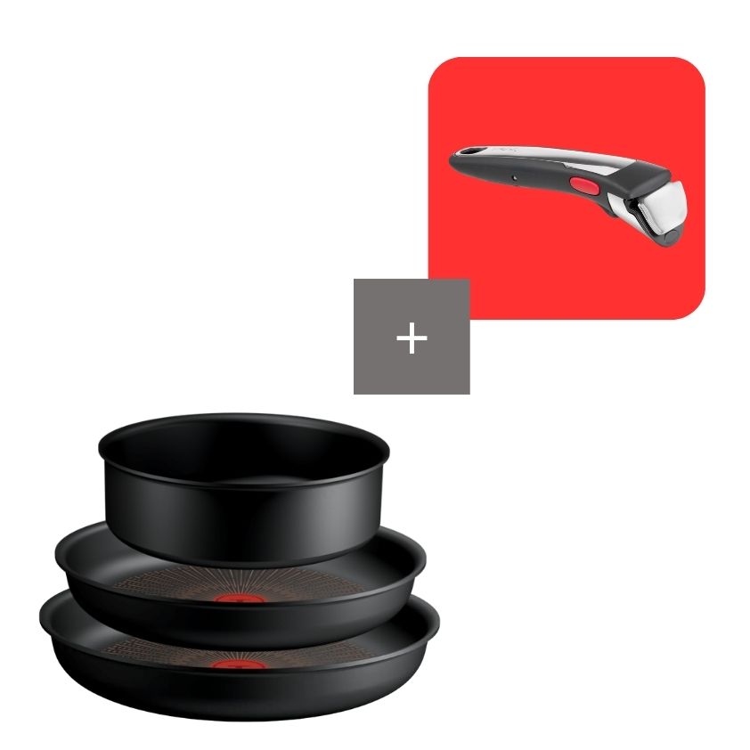 Tefal Pack 4 piezas My Ingenio Excellence+ Sartenes antiadherentes y antirrayaduras