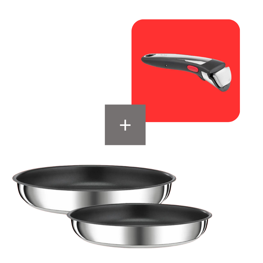 Tefal Pack 3 piezas My Ingenio Preference acero inoxidable
