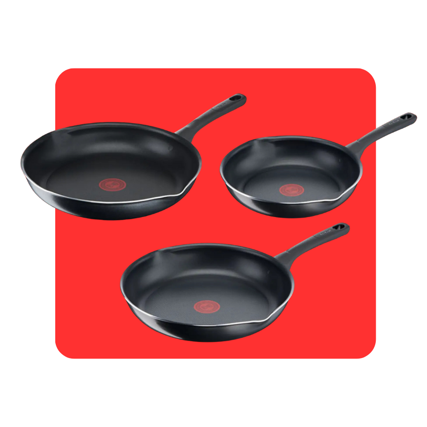 Tefal Pack set de 3 sartenes antiadherentes 20/24/28 cm Day by Day